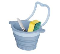 Cestino per l'affettatrice per lavello, accessorio in silicone multifunzionale pieghevole da parete, filtro per alimenti per lavandino, per insalata, frutti di bosco, pulizia miscelazione cucina