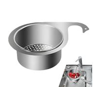 Cestino per lavandino angolare, cestino per la raccolta degli alimenti per lavello | Cestello di scarico dei rifiuti da cucina in acciaio inox cigno - Cestino per lo scolo multifunzionale della