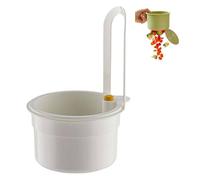 Cestino per lavello - Rubinetto sospeso per rifiuti alimentari con base push-to-dump e base staccabile, filtro autopulente per lo scarico della cucina per uno smaltimento facile, senza disordine