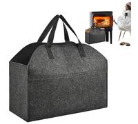 Cestino per legna da ardere, borsa per la conservazione della legna da ardere, borsa per legna da ardere con manico robusto, borsa in legno robusto per riporre vestiti, riviste, giocattoli per bambini