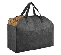 Cestino per legna da ardere in feltro, cestino per legna da ardere, grande borsa per legno, manici robusti, borsa per legna da ardere, borsa per legna da ardere, borsa per legna da ardere