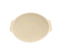 Cestino per lievitazione del pane, 1 cestino pieghevole in silicone for la cottura del pane con lievito madre(Beige,Circle)