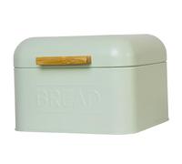 Cestino per pane verde, 7.9x7, 9x5, 5 pollici di stoccaggio del pane in ferro con coperchio, scatola di stoccaggio degli alimenti retrò per bancone da cucina, snack, cereali