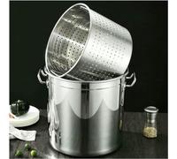 Cestino per pasta e frutti di mare, pentola a vapore con cestello per bollire, ideale per aragoste, granchi, gamberetti, zuppe e brodo