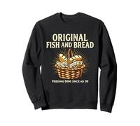 Cestino per Pesce e Pane, Design Faith Gesù Feeds The 5000 Felpa