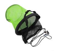 Cestino per pesci compatto e pieghevole, rivestito in gomma, con rete ad asciugatura rapida, per tutti i tipi di pesca (35 cm)