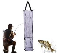 Cestino per pesci galleggiante, gabbia robusta, grande secchio per pesci, per campeggio e viaggi, attività all'aperto sul fiume, vita selvaggia nella natura durante le escursioni e le rive