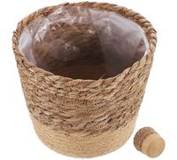 Cestino Per Piante Mano Canestro Da Giardino Contenitore Stoccaggio Intrecciato