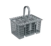 Cestino per posate in plastica grigio lavastoviglie originale Indesit C00257140 Whirlpool Bauknecht 482000023046 adatto grie2b gie2b aic afe rfc rbc ruc lft ldq lkf lfs lfz lff fdl fdf lbf