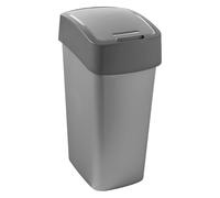 Curver Pattumiera Pacific Flip 186181 - 50 L con coperchio, Grigio
