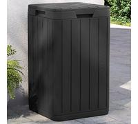 vidaXL Cestino per Rifiuti da Esterno Antracite 38x38x65 cm in PP