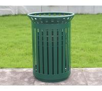 Cestino per rifiuti da esterno commerciale - Contenitore rotondo per | Cestino per rifiuti da esterno di tipo commerciale, con forma rotonda, ideale per patii e altri spazi esterni.
