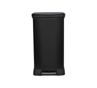 Cestino per rifiuti in metallo Curver Deco con pedale 50L nero elegante