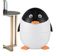 Cestino per rifiuti pinguini | Cestino per la spazzatura dei pinguini | Cestino per i cartoni animati per la cameretta dei bambini | Pattumiera da tavolo - Per la vicinanza della scrivania,