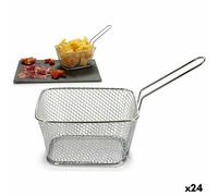 Cestino per Servire Aperitivi Kinvara 50687 Argentato Ferro 24 x 13 x 11 cm [