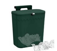Cestino Per Spazzatura Sospesa - 10.63x5.12x11.42 Pollici Del Compost, Nessun Diapositiva A Parete Per Salvamento Per La Perforazione A Parete Aperta, Contenitore Della Spazzatura Con Coperchio