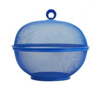 Cestino per uova Cestino For La Frutta In Metallo Con Coperchio, Cestello Lo Scolo Della Cucina, Ciotole Conservazione(Blue)