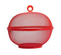 Cestino per uova Cestino For La Frutta In Metallo Con Coperchio, Cestello Lo Scolo Della Cucina, Ciotole Conservazione(Red)