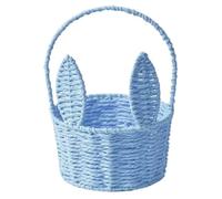 Cestino per uova Cestino intrecciato a mano, cestino for la raccolta delle uova da picnic, compatto, classico, decorativo, for camera da letto, patio, picnic(Blue)