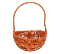 Cestino per uova Cesto intrecciato a mano in finto rattan, for la raccolta di verdure, for il giardino, for i fiori, in plastica, in vimini, for il cibo, for le uova, for il pane.