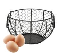 Cestino per uova - Eggs Conservazione, utensili da cucina | Vintage Portauovo in filo porta uova, cestino per credenza da cucina, piano di lavoro, uova rustiche Egga Bin Farmho