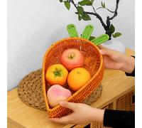Cestino per verdure a forma di cesto intrecciato a forma di rattan per