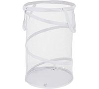 Cestino per vestiti sporchi con doppio manico portatile pieghevole cesto portaoggetti per biancheria per uso domestico bianco, normale