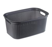 KADAX Cesto Portabiancheria, Cassapanca in Plastica, Portabiancheria 27L, Ant...