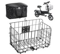 Cestino pieghevole impermeabile in metallo per biciclette elettriche con supporto antiruggine