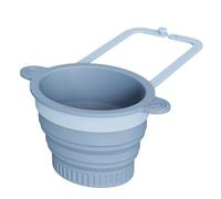 Cestino pieghevole per il recupero degli alimenti da parete in silicone per lavello della cucina, cestino di drenaggio, per pulire cucinare, preparare, frutti di bosco, mescolare, campeggio, fragola