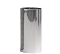 Cestino Pieno diametro 25xh50 cm - L24 in acciaio modello Midi Inox lucido Inox lucido