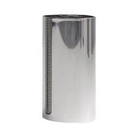 Cestino Pieno diametro 30xh55 cm - L38 in acciaio modello Maxi Inox lucido Inox lucido