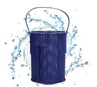 Cestino pompa piscina - ABS 17 x 13,2 cm | Cestino colino da piscina con manico, trappola per rifiuti di foglie | Accessorio resistente per la circolazione dell'acqua per riunioni di famiglia di amici