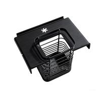Cestino porta bacchette in acciaio inox progettato per binari da tavolo IGT, supporta la conservazione di utensili multipli e la funzione di asciugatura rapida all'aria (nero)