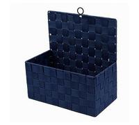 CESTINO PORTA OGGETTI CESTO IN TESSUTO BLU ORGANIZER MULTIUSO PER CASA 79094