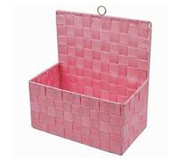 CESTINO PORTA OGGETTI CESTO IN TESSUTO ROSA ORGANIZER MULTIUSO PER CASA 79095