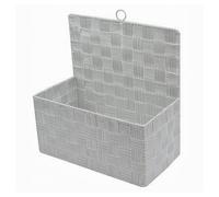 CESTINO PORTA OGGETTI CESTO TESSUTO GRIGIO CHIARO ORGANIZER MULTIUSO CASA 79090