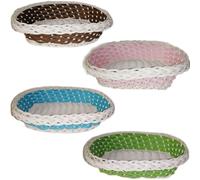 Cestino porta oggetti cibi alimenti frutta secca pane per tavola da casa in plas