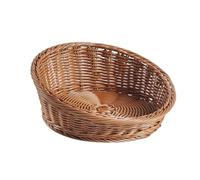 Cestino Porta Pane | Cestino Intrecciato Per Servire Il Pane | Vassoio In Rattan Artificiale, Organizzatore Alimenti Cucina Frutta Verdura Patate Banane Dolci Snack | Vassoio Rattan Imitazione per Tav