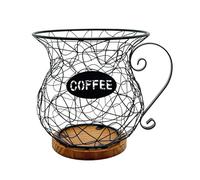 Cestino portaoggetti alla moda per accessori da caffè, con apertura protettiva, portatile, per mantenere la pulizia e ordinare il caffè
