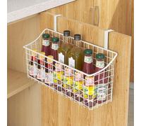 Cestino Portaoggetti Appendibile Metallo Organizer Filo Carbonio Letto a