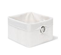 Cestino portaoggetti bianco Contenitore pieghevole Organizer per casa 0,5 kg
