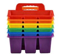 Cestino portaoggetti - Cestino portaoggetti con scomparto portatile, multifunzionale con maniglia per il trasporto | Cestini per la classe | Per pastelli, matite, pennarelli, dormitori, studio, classi