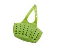 Cestino Portaoggetti da Appendere al Rubinetto in PVC Verde Regolabile