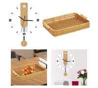 Cestino Portaoggetti E Orologio Da Parete Senza Ticchettio, Decorazione