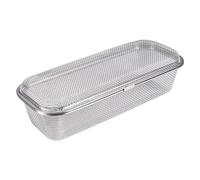 Cestino portaoggetti in metallo, portaposate, portaposate, in rete di acciaio inox, multifunzione, per lavastoviglie e posate da cucina
