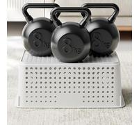 Cestino portaoggetti in plastica per uso domestico su scrivania, bagno e cucina, organizer per oggetti di casa e per riporre oggetti (XL, bianco)