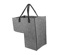 Cestino Portaoggetti L-Shape Per Scale in Feltro Cesto Per Biancheria E Giocattoli Organizzatore Moderno Per Casa in Grigio Scuro - Capacità Versatile Per Ogni Angolo