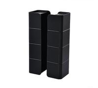Cestino portaoggetti magnetico da parete, organizer da cucina, contenitore con forte magnete per frigorifero, dispensa, ufficio, garage, organizzazione, confezione da 2 (nero)