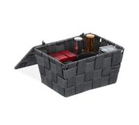 Cestino portaoggetti Organizer bagno Scatola multiuso 1,8 L Grigio
